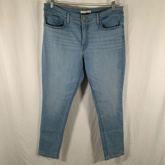 Levi's 311 Jeans Women's 33 Light Wash High Rise Shaping Slim Cotton Button - Picture 1 of 9